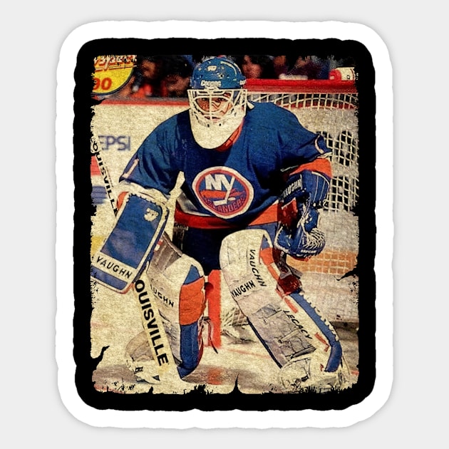 Jeff Hackett, 1989 in New York Islanders (43 GP) Sticker by Momogi Project